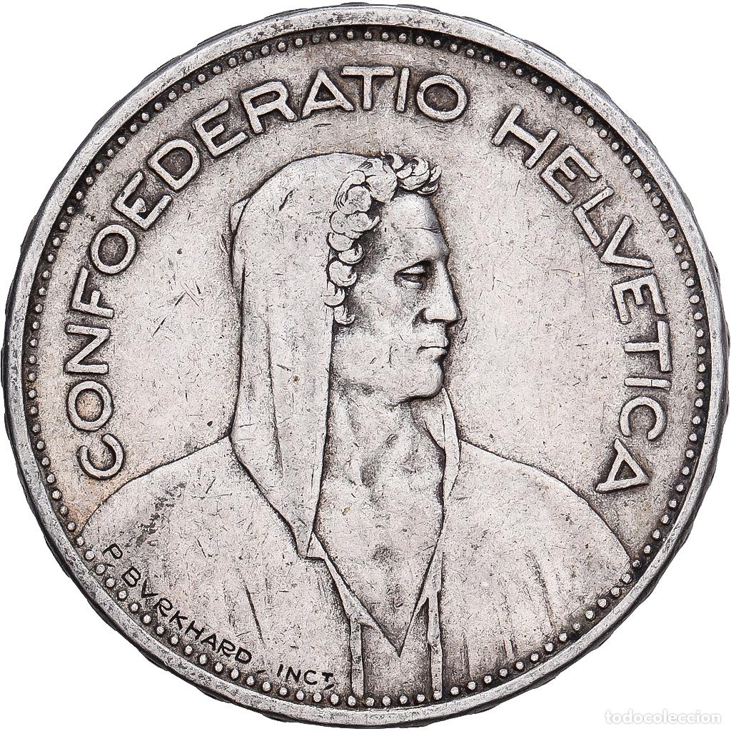 Monedas antiguas de Europa: [#1167704] Suiza, 5 Francs, 1932, Bern, Plata, MBC, KM:40