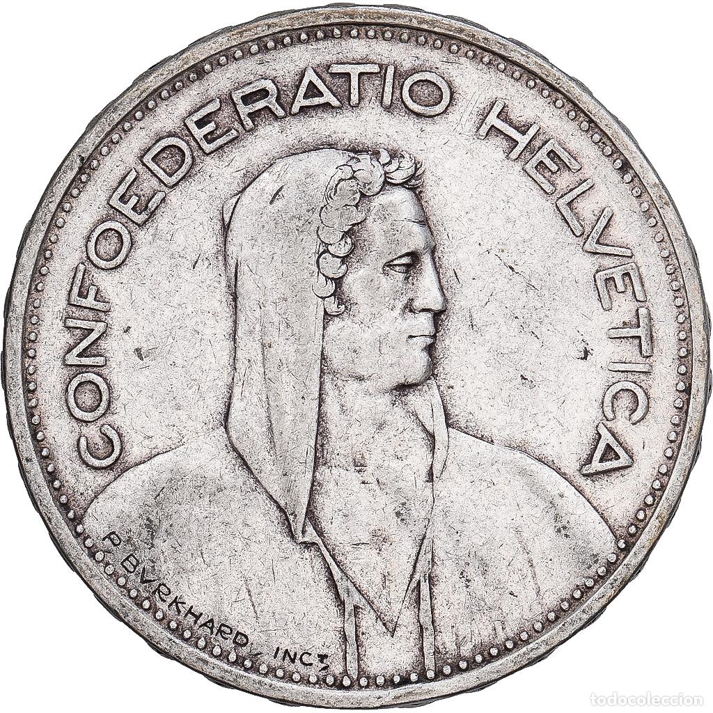 Monedas antiguas de Europa: [#1167705] Suiza, 5 Francs, 1932, Bern, Plata, MBC, KM:40