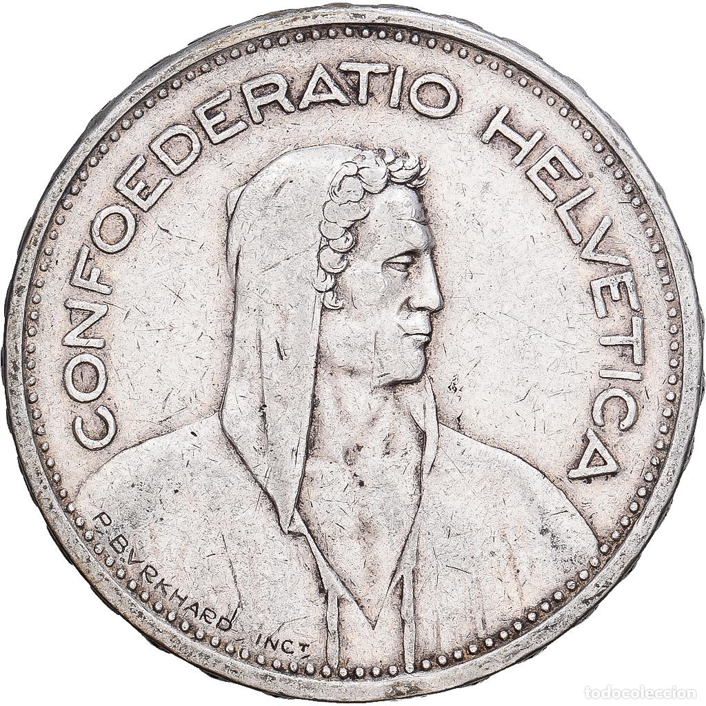 Monedas antiguas de Europa: [#1167706] Suiza, 5 Francs, 1932, Bern, Plata, MBC, KM:40