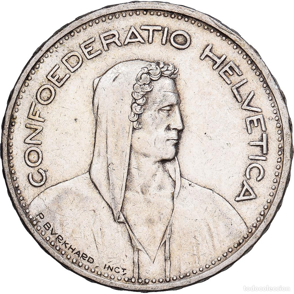 Monedas antiguas de Europa: [#1167707] Suiza, 5 Francs, 1932, Bern, Plata, MBC, KM:40