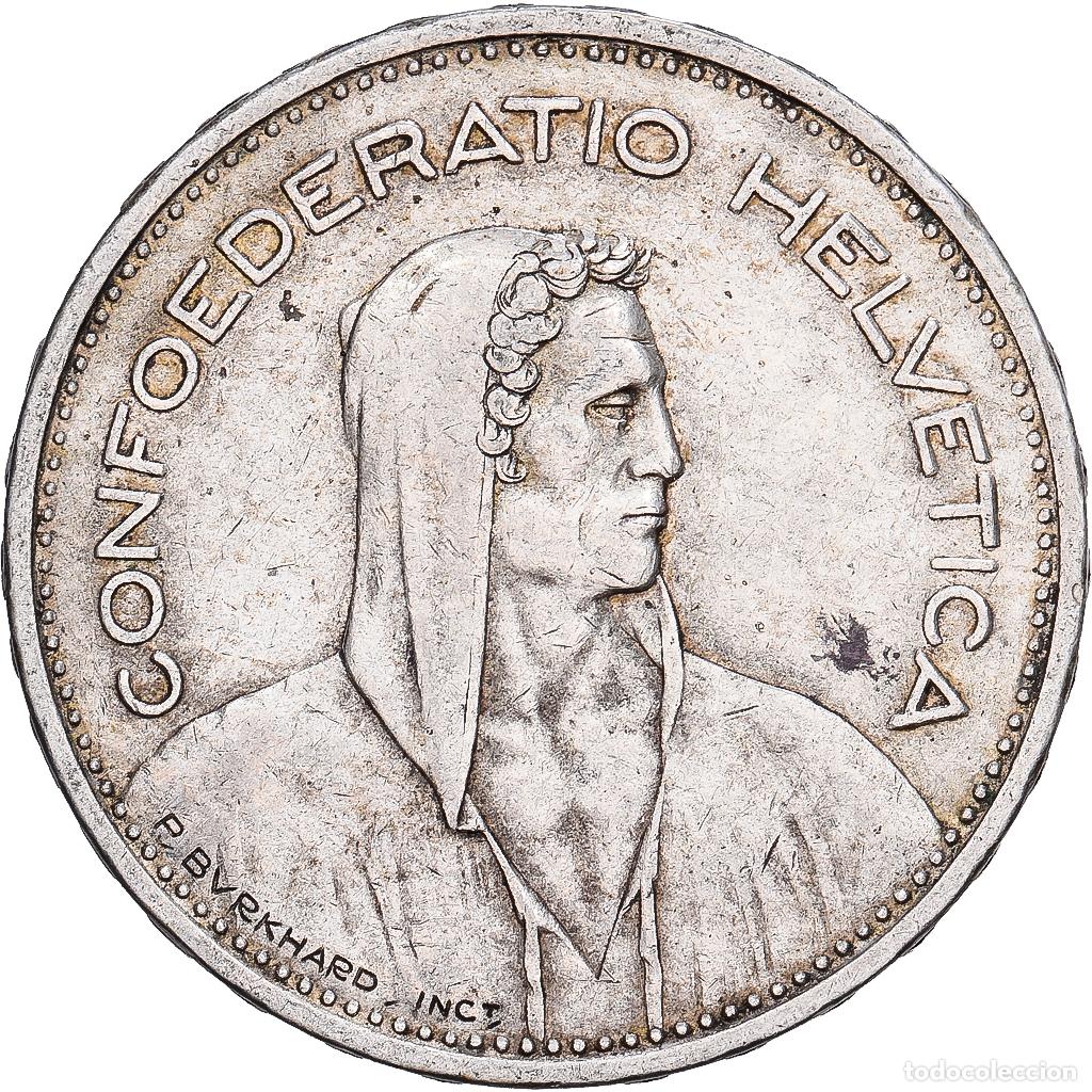 Monedas antiguas de Europa: [#1167711] Suiza, 5 Francs, 1935, Bern, Plata, MBC, KM:40
