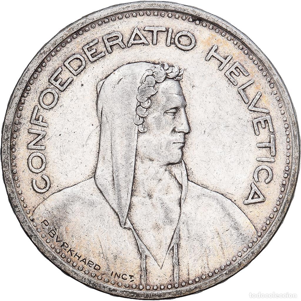 Monedas antiguas de Europa: [#1167717] Suiza, 5 Francs, 1951, Bern, Plata, MBC, KM:40