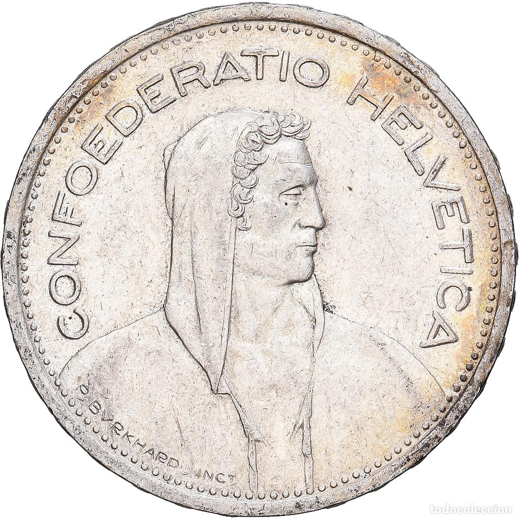 Monedas antiguas de Europa: [#1167718] Suiza, 5 Francs, 1953, Bern, Plata, MBC+, KM:40