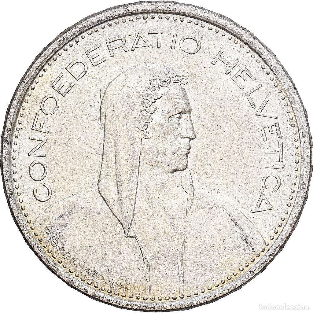 Monedas antiguas de Europa: [#1167720] Suiza, 5 Francs, 1967, Bern, Plata, EBC+, KM:40