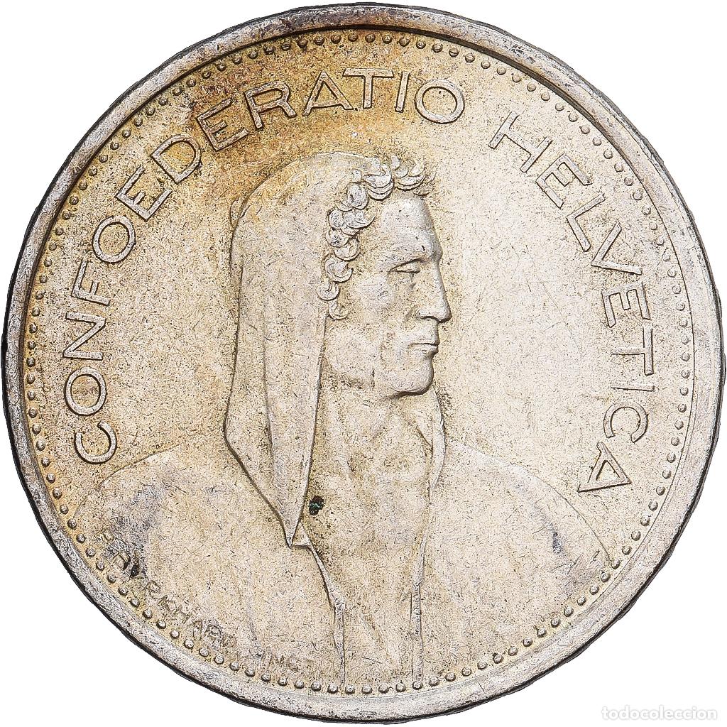 Monedas antiguas de Europa: [#1167721] Suiza, 5 Francs, 1969, Bern, Plata, MBC+, KM:40