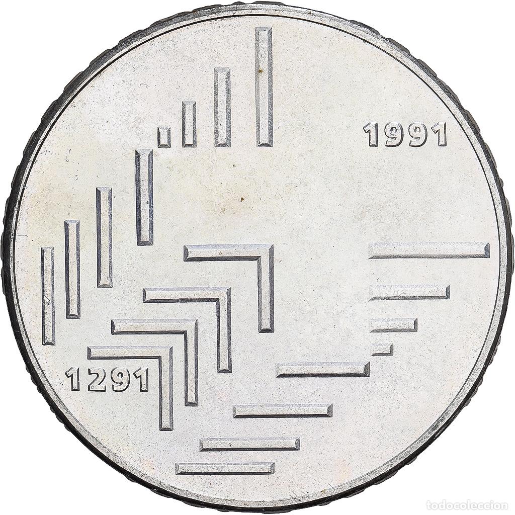 Monedas antiguas de Europa: [#1167730] Suiza, 20 Francs, Conf&eacute;d&eacute;ration, 1991, Bern, Plata, EBC+, KM:70