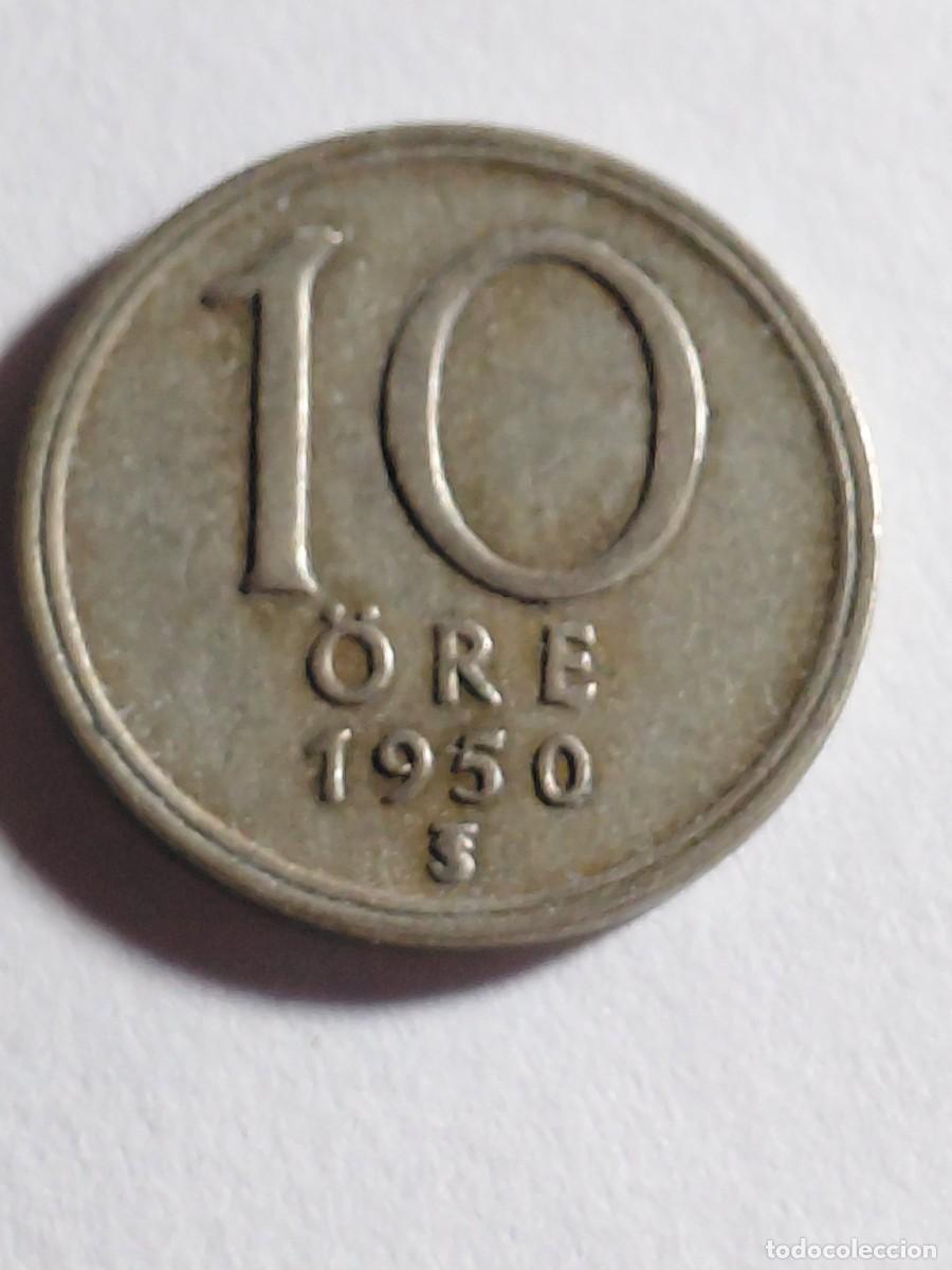 Monedas antiguas de Europa: SUECIA - 10 ORE 1950 PLATA