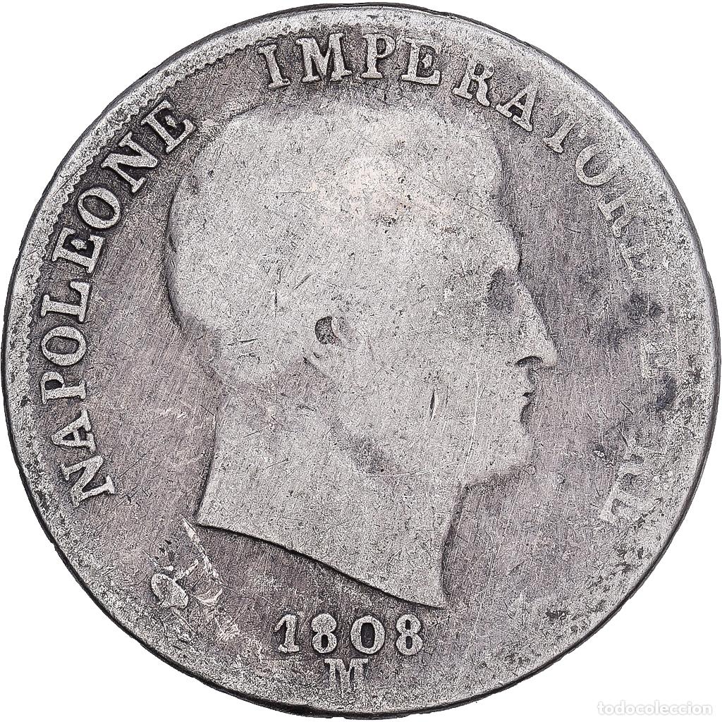 Monedas antiguas de Europa: [#1167753] Estados italianos, KINGDOM OF NAPOLEON, Napoleon I, 2 Lire, 1808, Milan, Plata