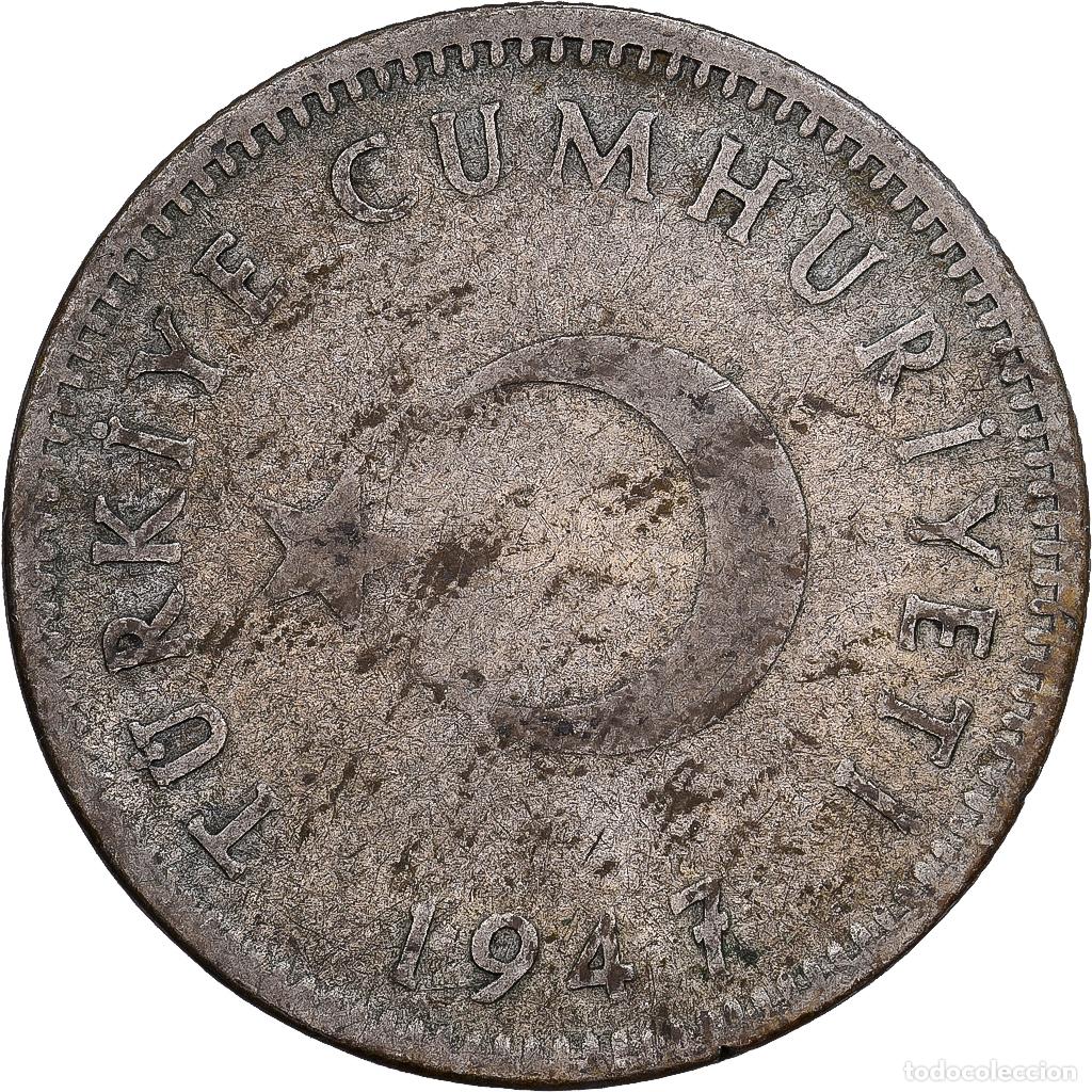 Monedas antiguas de Europa: [#1167752] Turqu&iacute;a, Lira, 1947, Plata, BC+, KM:883