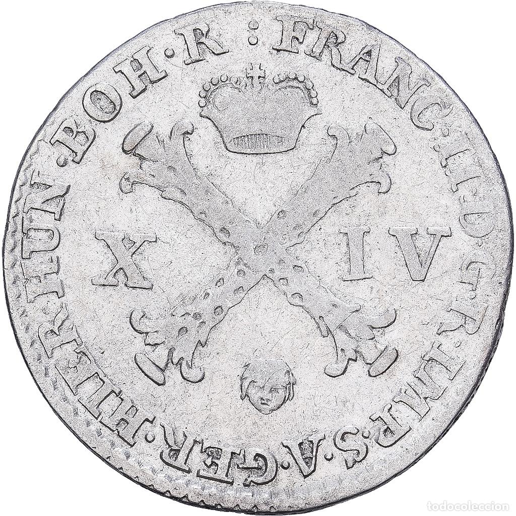 Monedas antiguas de Europa: [#1202983] Pa&iacute;ses Bajos espa&ntilde;oles, Franz II, 14 Liards, 14 Oorden, 1793, Brussels, Plata