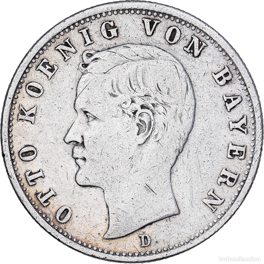 Monedas antiguas de Europa: [#1167766] Estados alemanes, BAVARIA, Otto, 2 Mark, 1904, Munich, Plata, BC+, KM:913