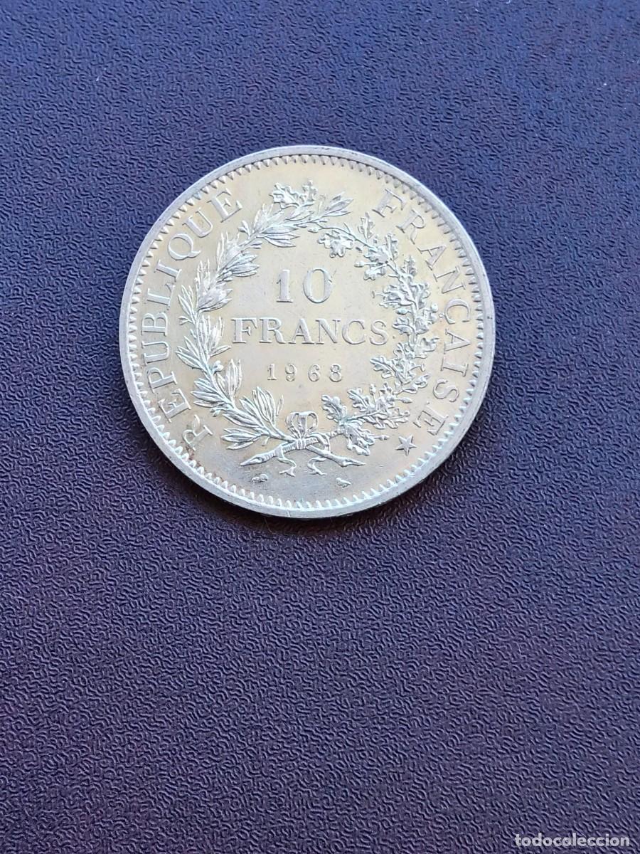 Monete antiche di Europa: MONEDA DE 10 FRANCOS DE FRANCIA DEL A&Ntilde;O 1968 HERCULES. DE PLATA.