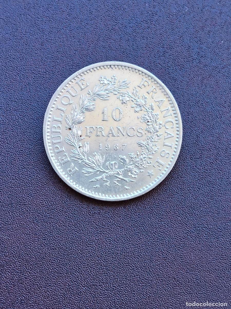 Monete antiche di Europa: MONEDA DE 10 FRANCOS DE FRANCIA DEL A&Ntilde;O 1967 HERCULES. DE PLATA.