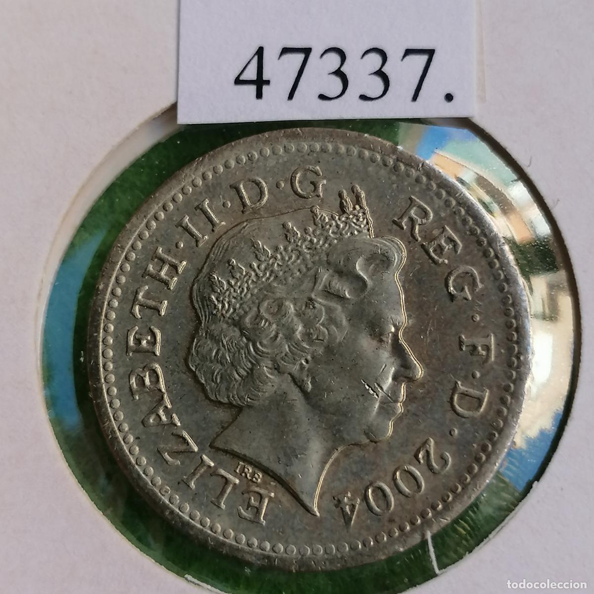 Monedas antiguas de Europa: Inglaterra 1 libra 2004, UK