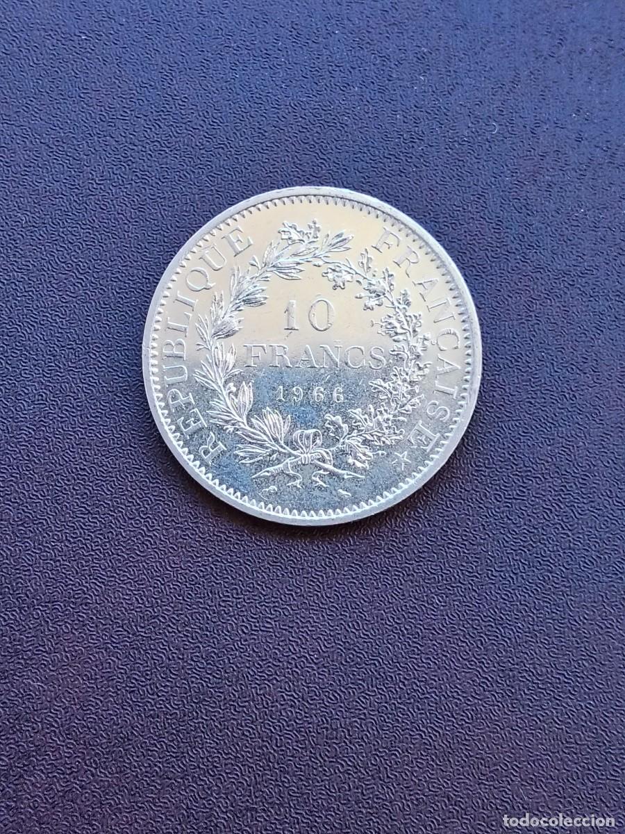 Monedas antiguas de Europa: MONEDA DE 10 FRANCOS DE FRANCIA DEL A&Ntilde;O 1966 HERCULES. DE PLATA.