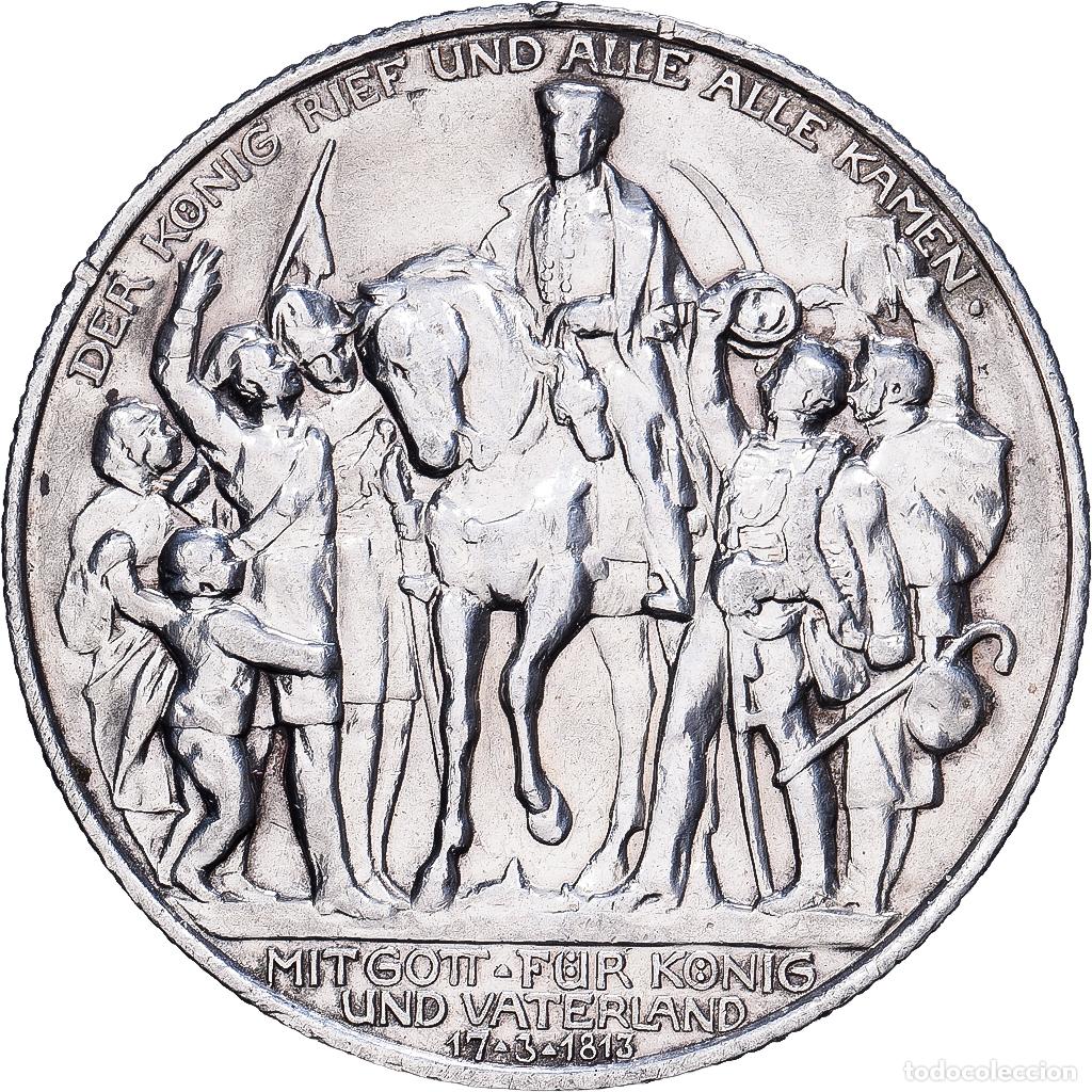 Monedas antiguas de Europa: [#1167785] Estados alemanes, PRUSSIA, Wilhelm II, 2 Mark, 1913, Berlin, Plata, BC+, KM:532
