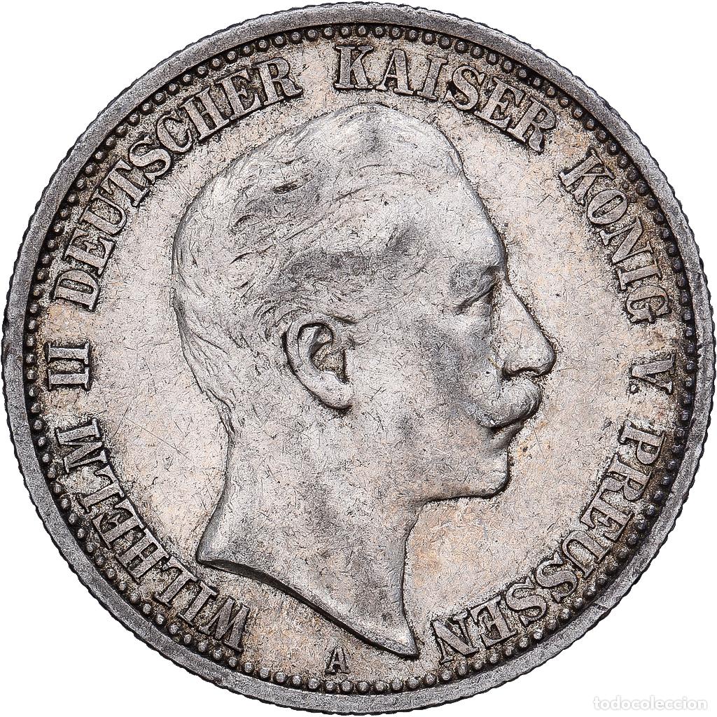 Monedas antiguas de Europa: [#1167777] Estados alemanes, PRUSSIA, Wilhelm II, 2 Mark, 1904, Berlin, Plata, MBC, KM:522