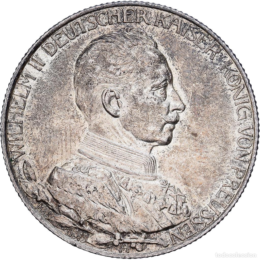 Monedas antiguas de Europa: [#1167791] Estados alemanes, PRUSSIA, Wilhelm II, 2 Mark, 1913, Berlin, Plata, MBC+, KM:533