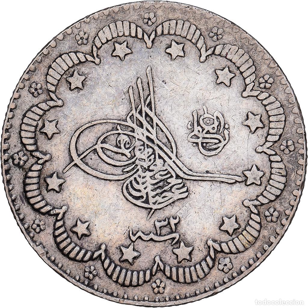 Monedas antiguas de Europa: [#1167802] Ottoman Empire, Abdul Hamid II, 5 Kurush, 1906 (AH 1293/32), Qustantiniyah