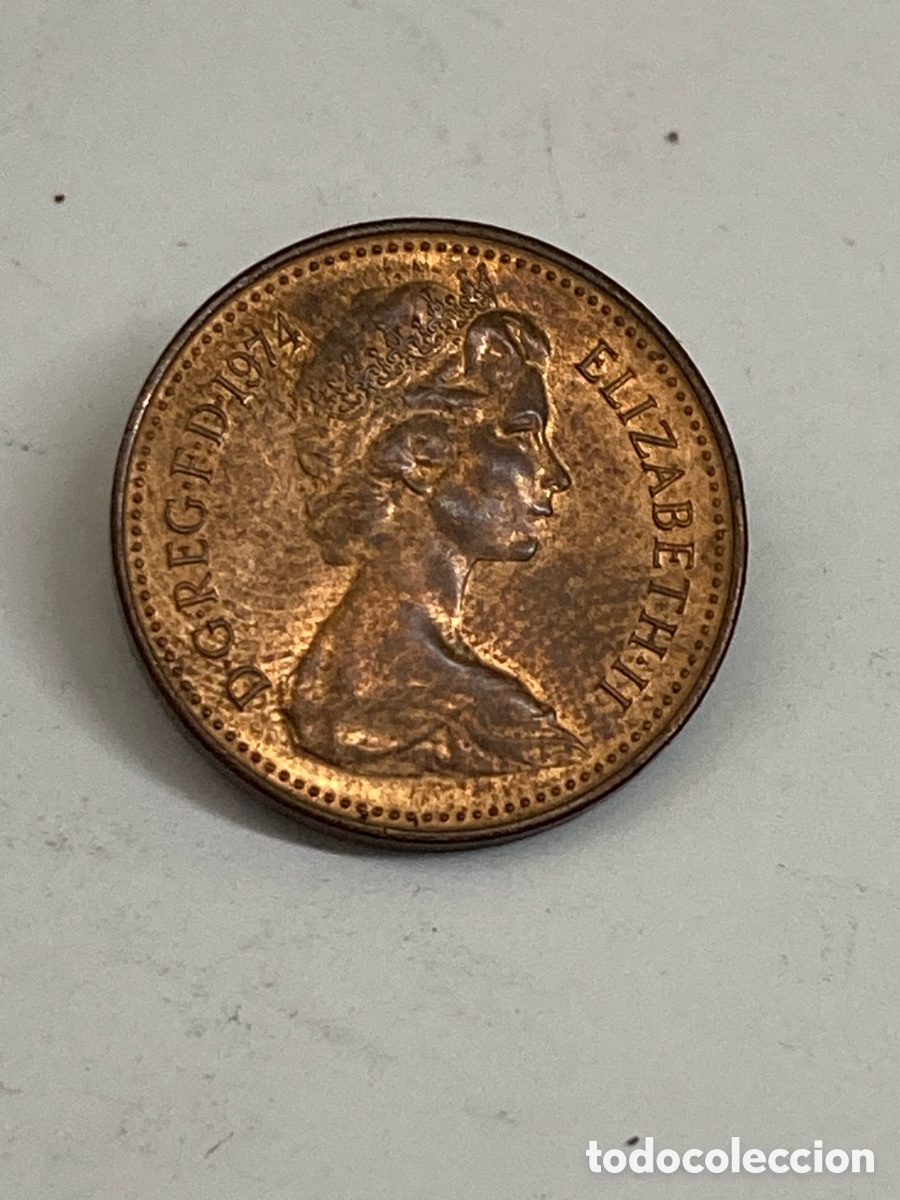 Moedas antigas da Europa: Moneda 1 Penny 1974 Reino Unido