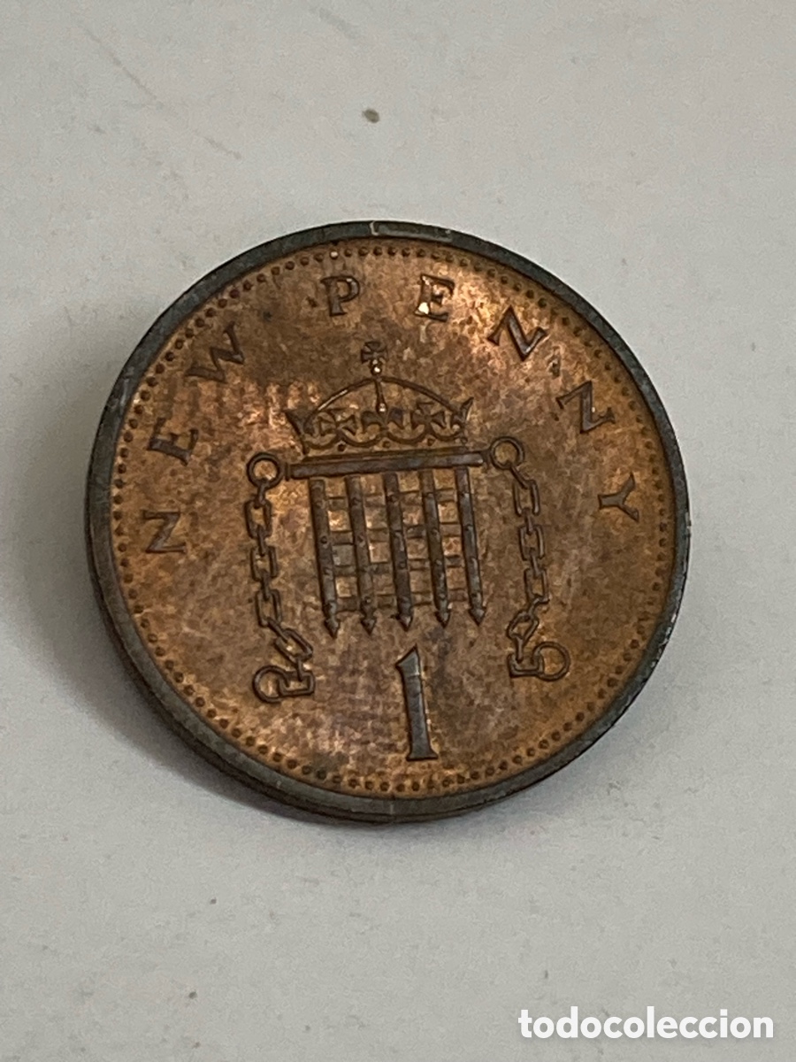 Monedas antiguas de Europa: Moneda 1 Penny 1974 Reino Unido