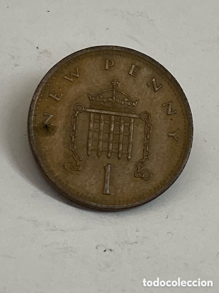 Monedas antiguas de Europa: Moneda 1 Penny 1971 Reino Unido