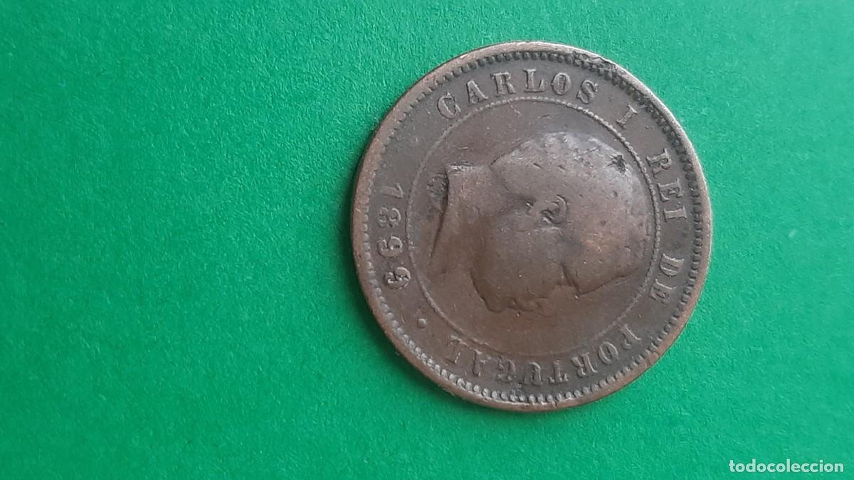 Monedas antiguas de Europa: (PORTUGAL)(1899) 5 REIS REY CARLOS I