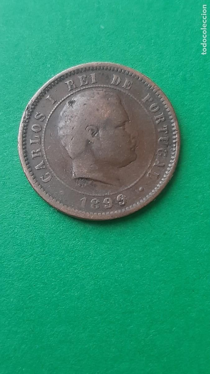 Monedas antiguas de Europa: (PORTUGAL)(1899) 5 REIS REY CARLOS I