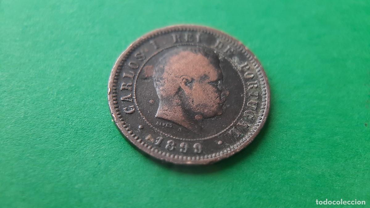Monedas antiguas de Europa: (PORTUGAL)(1899) 5 REIS REY CARLOS I