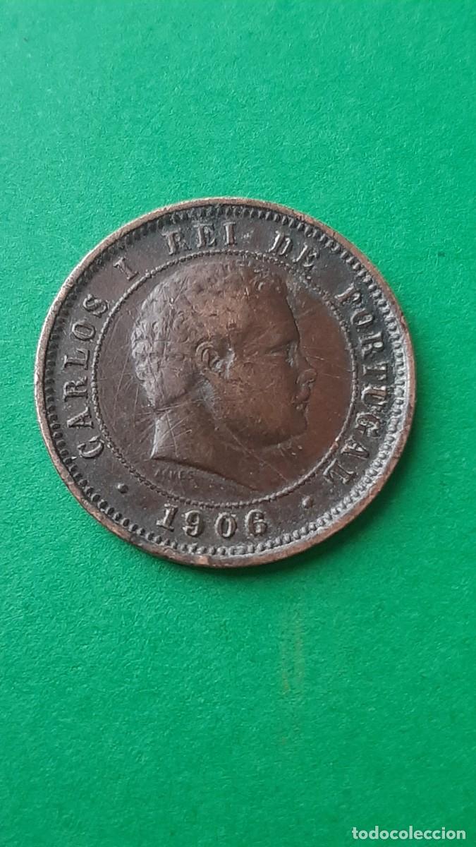 Monedas antiguas de Europa: (PORTUGAL)(1906) 5 REIS REY CARLOS I