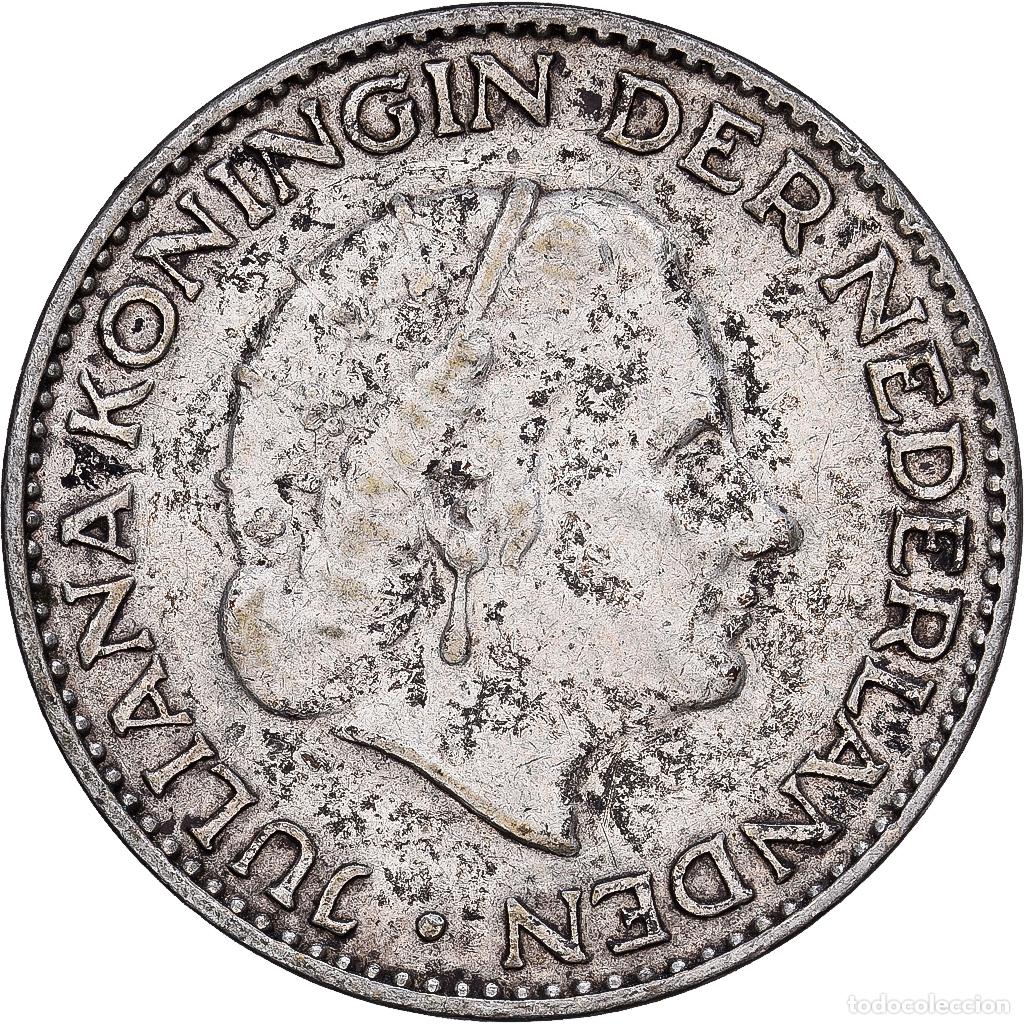Monedas antiguas de Europa: [#1167814] Pa&iacute;ses Bajos, Juliana, Gulden, 1956, Utrecht, Plata, MBC, KM:2