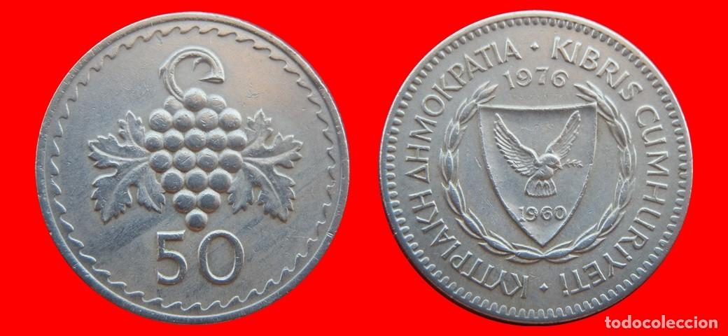 Monedas antiguas de Europa: 50 MILS 1976 CHIPRE-151088