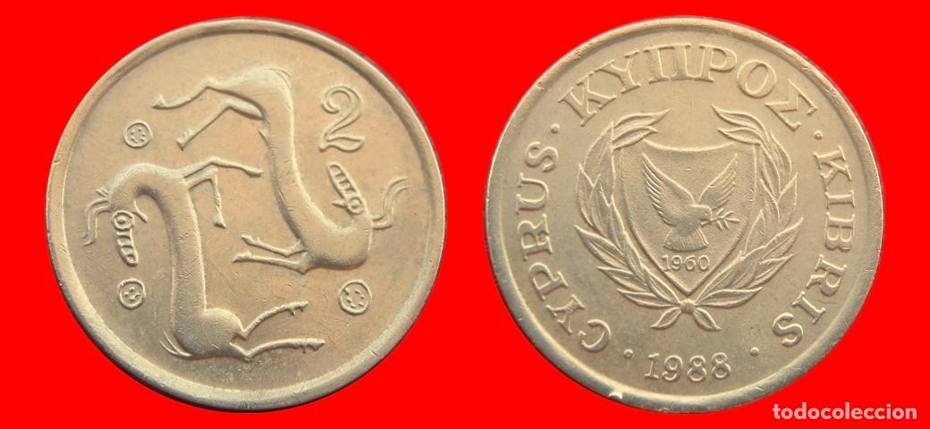 Monedas antiguas de Europa: 2 CENTIMOS 1988 CHIPRE-151092