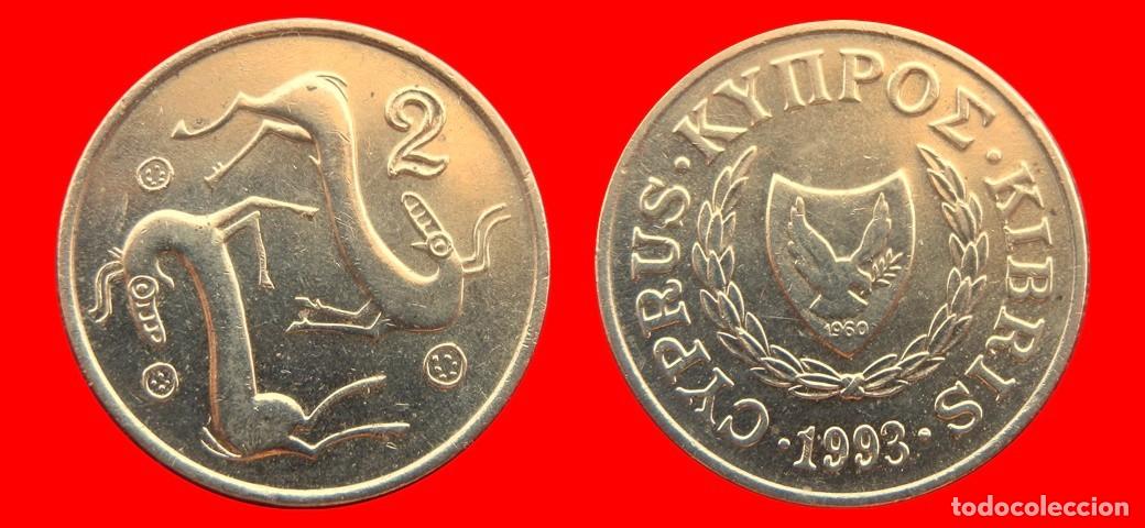 Monedas antiguas de Europa: 2 CENTIMOS 1993 CHIPRE-151093