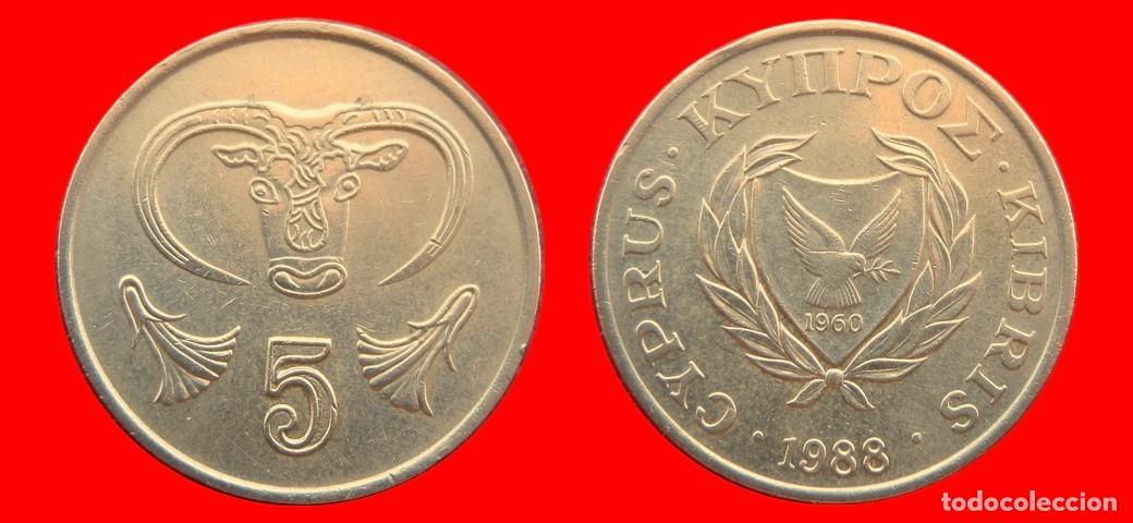 Monedas antiguas de Europa: 5 CENTIMOS 1988 CHIPRE-151095