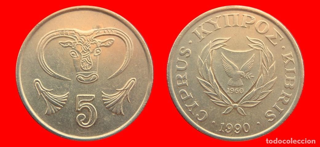 Monedas antiguas de Europa: 5 CENTIMOS 1990 CHIPRE-151096