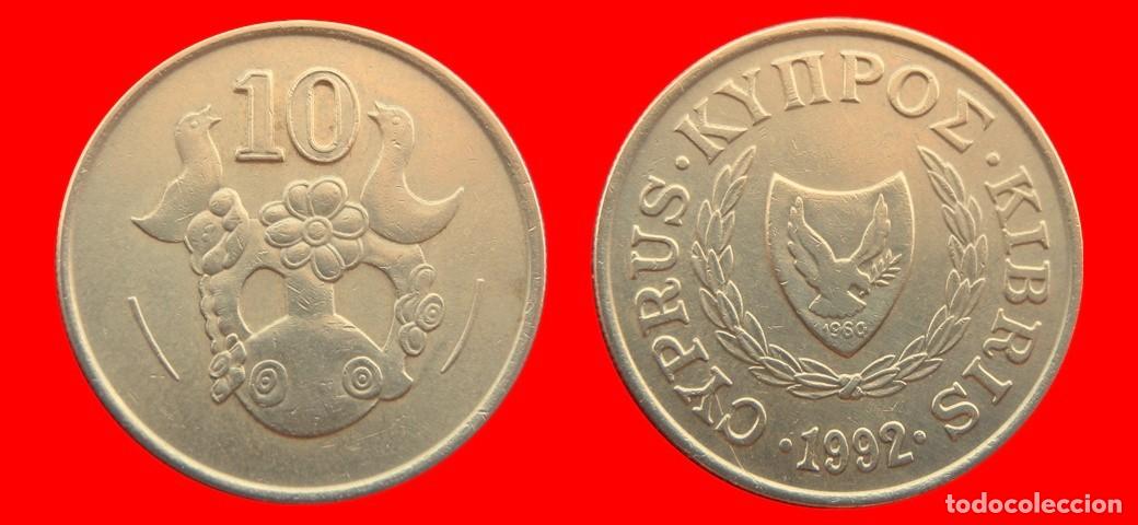 Monedas antiguas de Europa: 10 CENTIMOS 1992 CHIPRE-151097