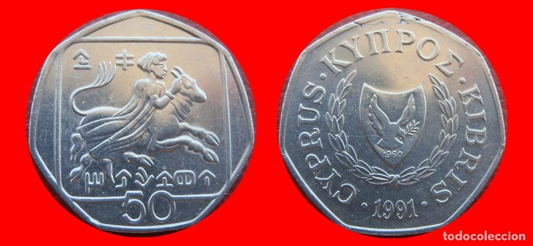Monedas antiguas de Europa: 50 CENTIMOS 1991 CHIPRE-151101