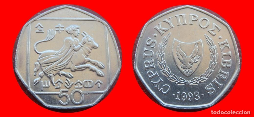 Monedas antiguas de Europa: 50 CENTIMOS 1993 CHIPRE-151102