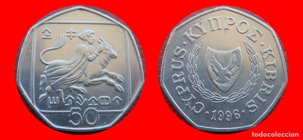 Monedas antiguas de Europa: 50 CENTIMOS 1996 CHIPRE-151103