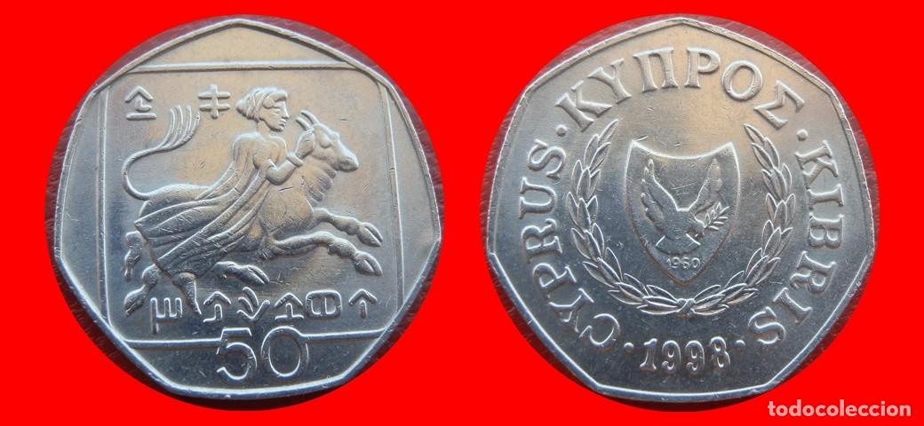 Monedas antiguas de Europa: 50 CENTIMOS 1998 CHIPRE-151104