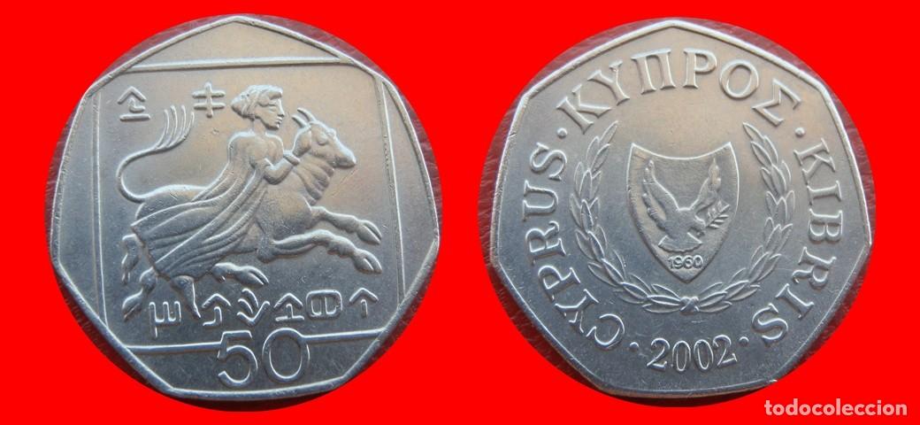Monedas antiguas de Europa: 50 CENTIMOS 2002 CHIPRE-151105