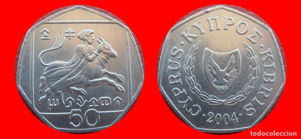 Monedas antiguas de Europa: 50 CENTIMOS 2004 CHIPRE-151106
