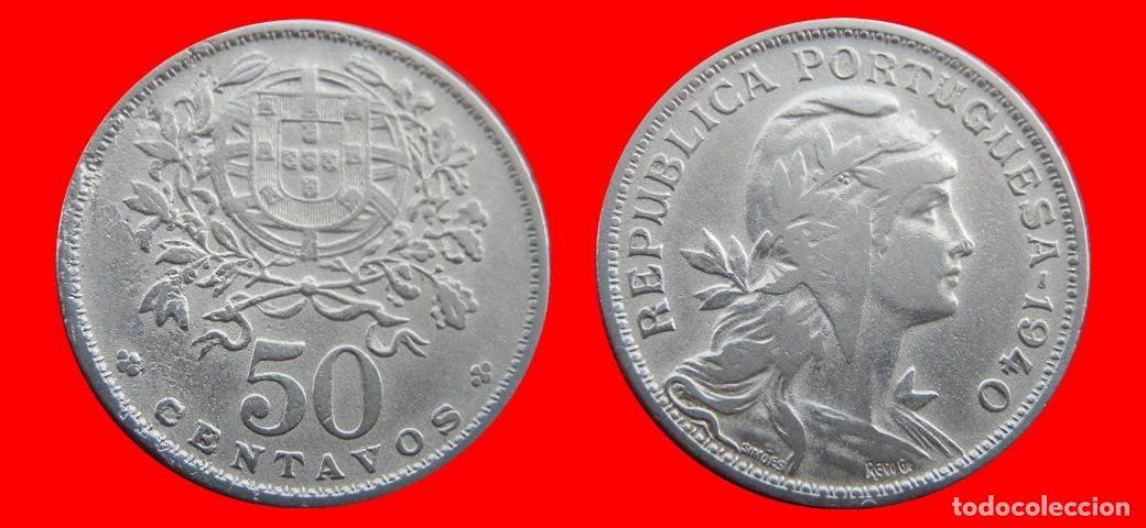 Monedas antiguas de Europa: 50 CENTAVOS 1940 PORTUGAL-151110