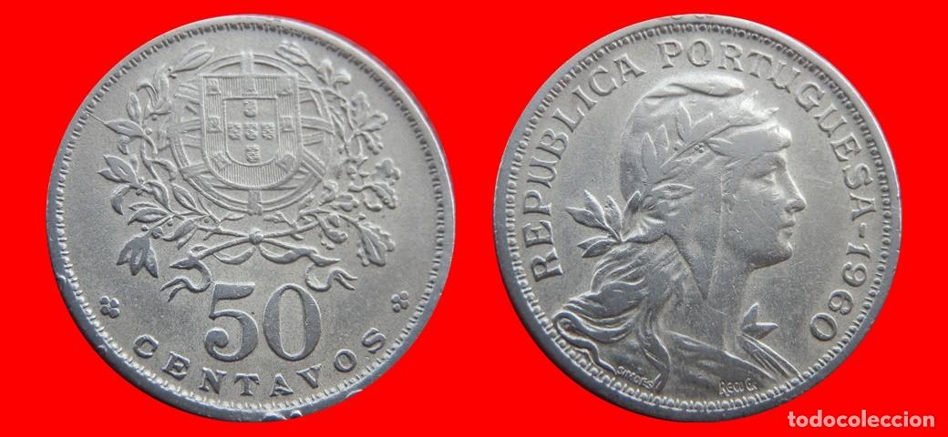 Monedas antiguas de Europa: 50 CENTAVOS 1960 PORTUGAL-151113