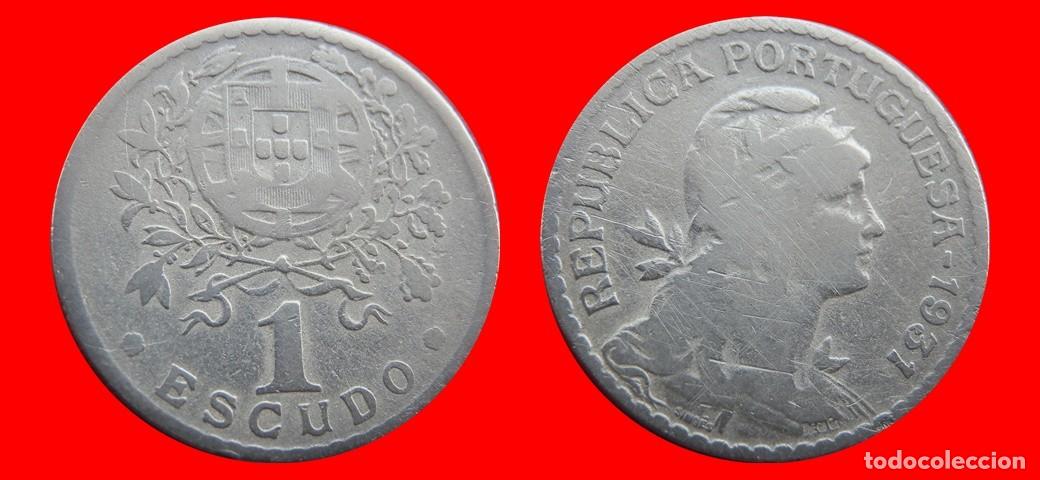 Monedas antiguas de Europa: 1 ESCUDO 1931 PORTUGAL-151115