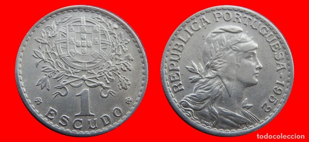 Monedas antiguas de Europa: 1 ESCUDO 1952 PORTUGAL-151116
