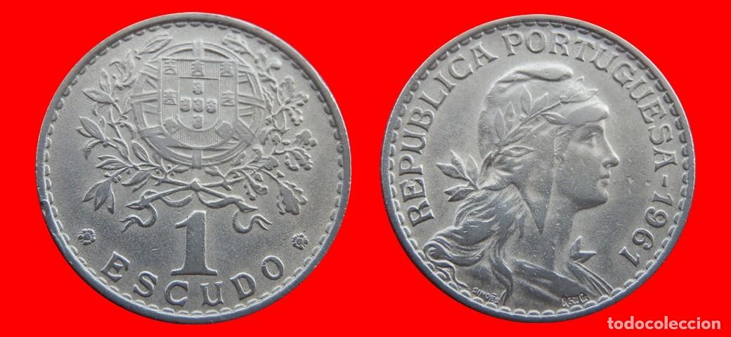 Monedas antiguas de Europa: 1 ESCUDO 1961 PORTUGAL-151117