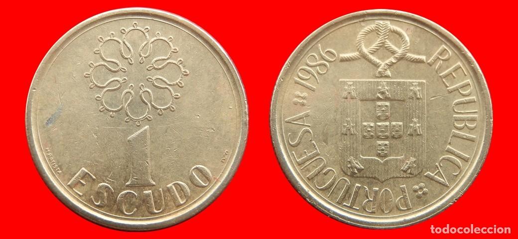 Monedas antiguas de Europa: 1 ESCUDO 1986 PORTUGAL-151119