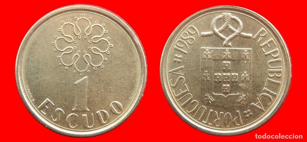 Monedas antiguas de Europa: 1 ESCUDO 1989 PORTUGAL-151120